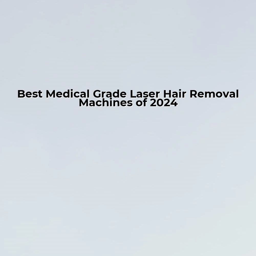 Best Medical Grade Laser Hair Removal Machines of 2024