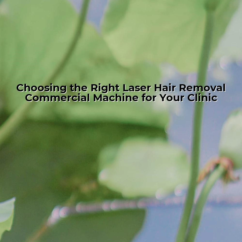 Choosing the Right Laser Hair Removal Commercial Machine for Your Clinic