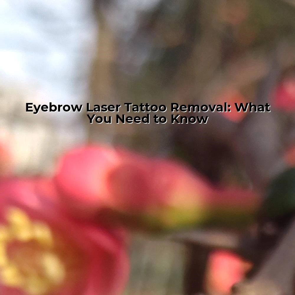 Eyebrow Laser Tattoo Removal