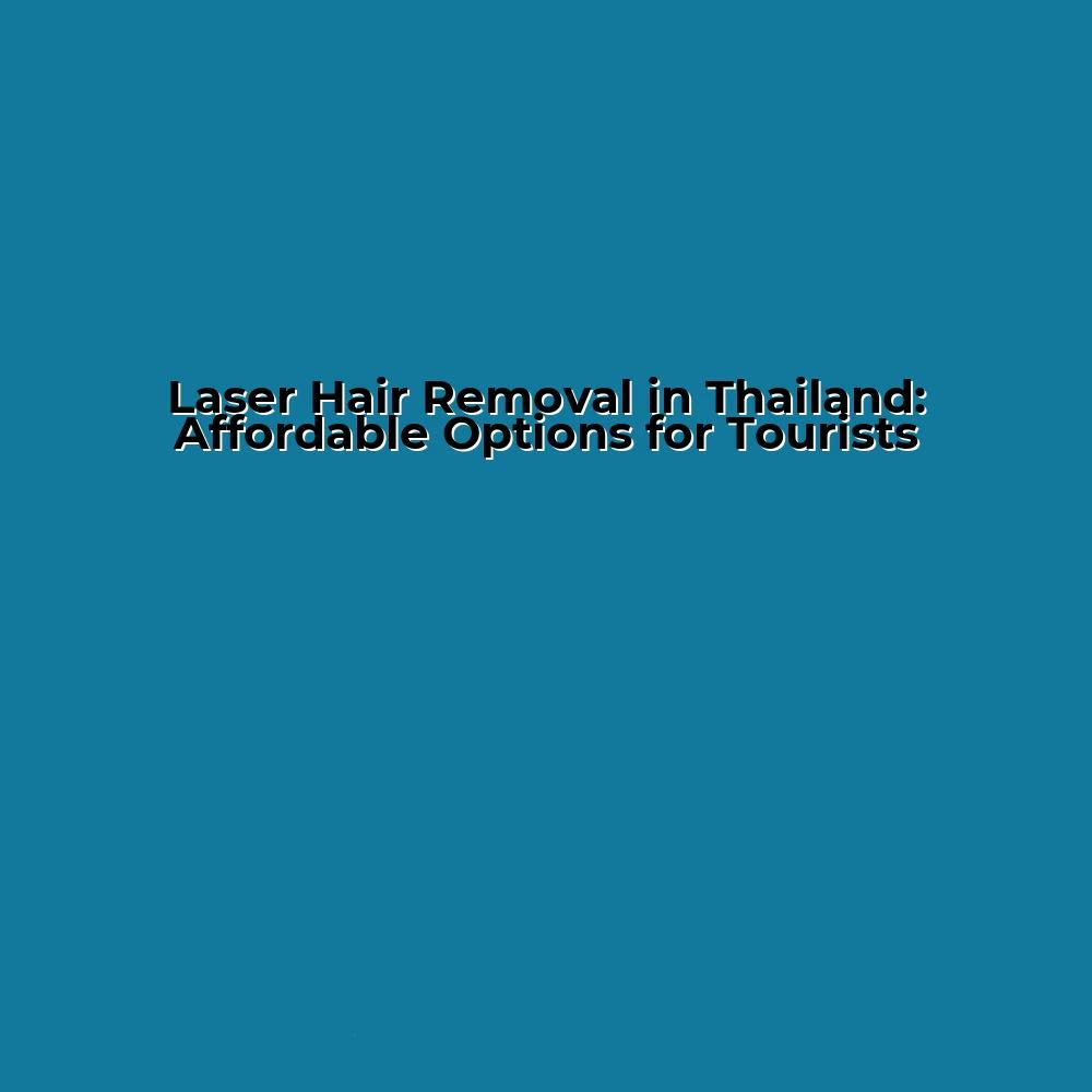 Laser Hair Removal in Thailand