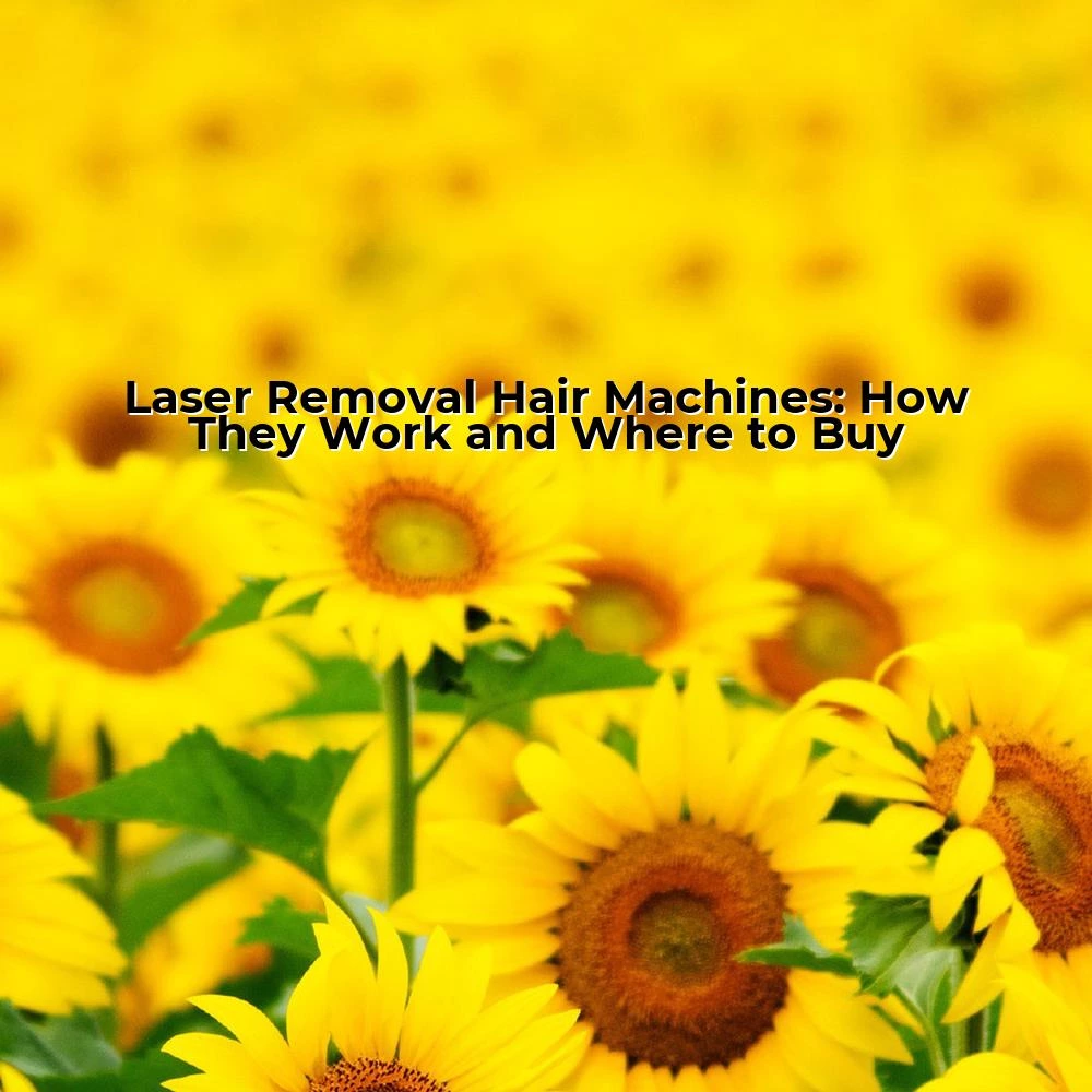 Laser Removal Hair Machines