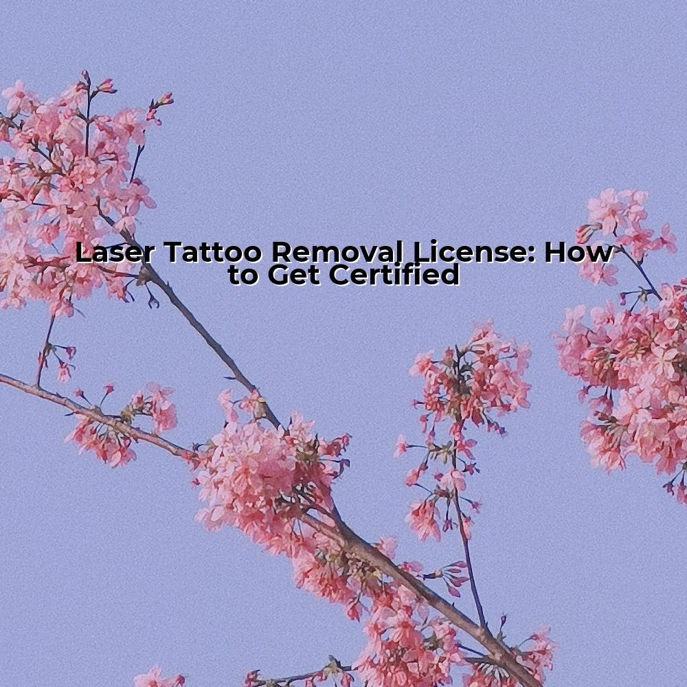 Laser Tattoo Removal License