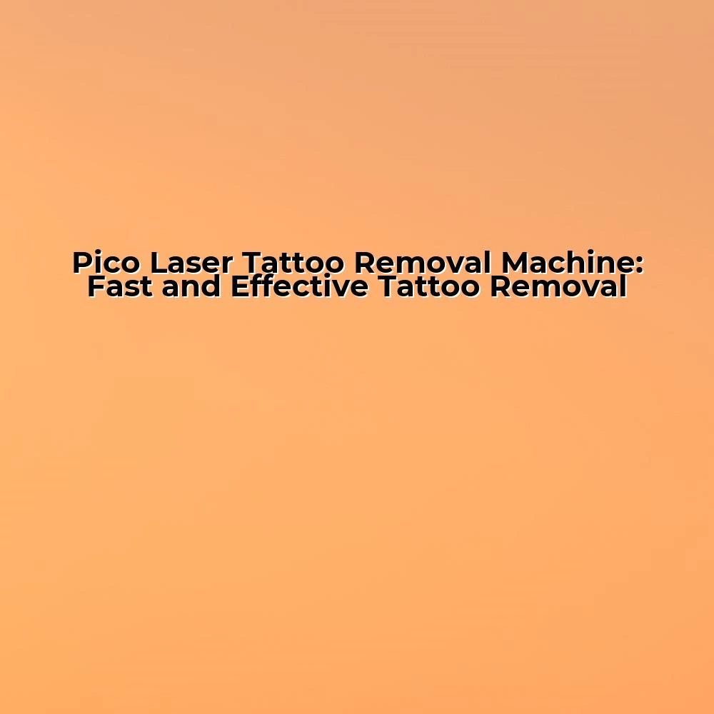 Pico Laser Tattoo Removal Machine