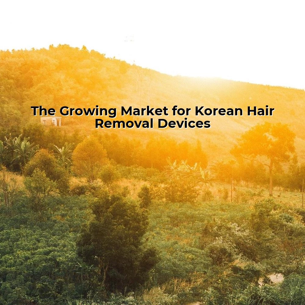 The Growing Market for Korean Hair Removal Devices