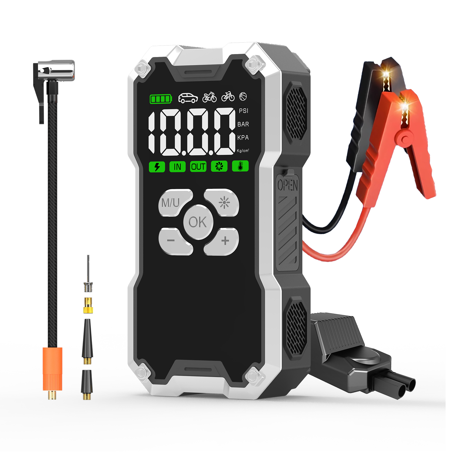 Jump Starter With Air Compressor