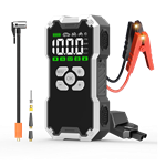 Jump Starter Air Compressor Battery Booster Power Bank Tire Inflator