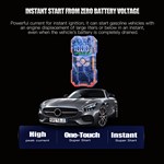 Multi-Function Jump Starter Air Pump 12V High-Capacity Portable Power Pack Auto Shut-Off LCD Screen for Truck/Motorcycle Tire