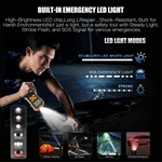 Multi-Function Jump Starter Air Pump 12V High-Capacity Portable Power Pack Auto Shut-Off LCD Screen for Truck/Motorcycle Tire