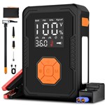 Jump Starter Air Compressor Portable 800A-2000A 150PSI Lithium Polymer Battery Jumper Starter 12V Motorcycle Car Smart Jumper