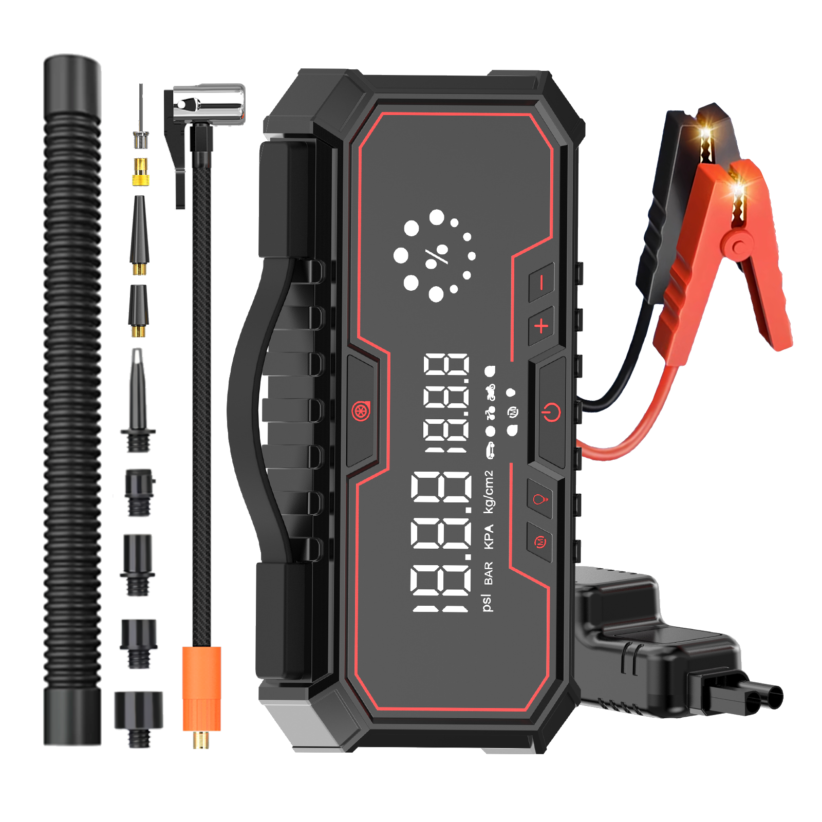 Portable Car Jump Starter Power Bank With Air Pump