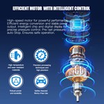 Air Pump Compressor Portable Car Jump Starter: With High-pressure Tire Inflator Power Bank