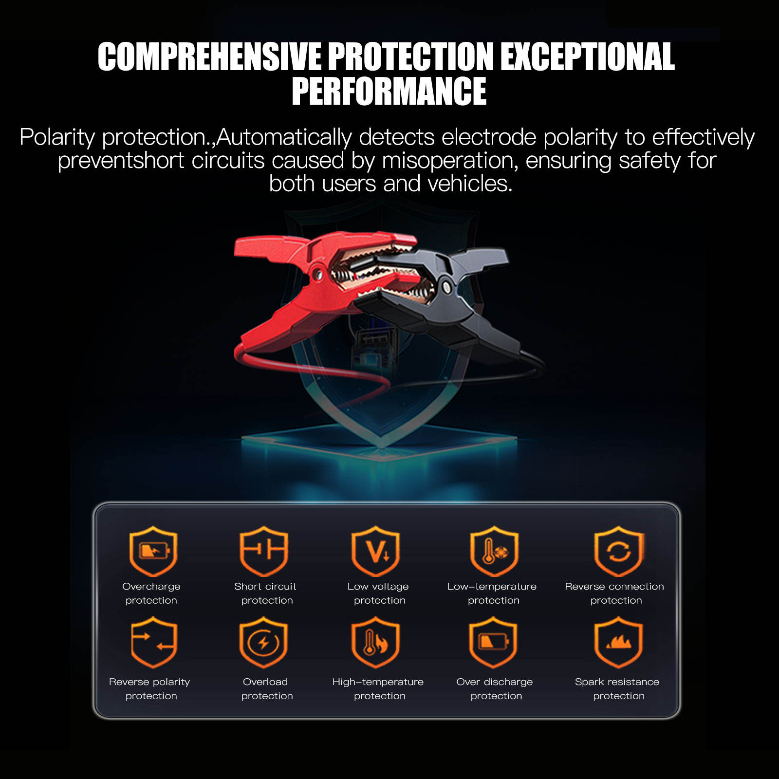 Air Pump Compressor Portable Car Jump Starter: With High-pressure Tire Inflator Power Bank