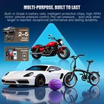 Vehicle Jump Starter Tire Inflator Smart Air Pump Power Bank 1200A Peak Current