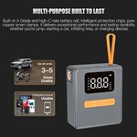 Portable Electric Air Compressor 150PSI Cordless LCD Display Flashlight 2X Tire Pump Fast Inflate CE Certified for Cars