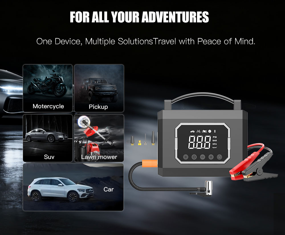 Portable Tool Energy Polymer 8000mah Low State Diesel Car Power Bank Car Jump Starter