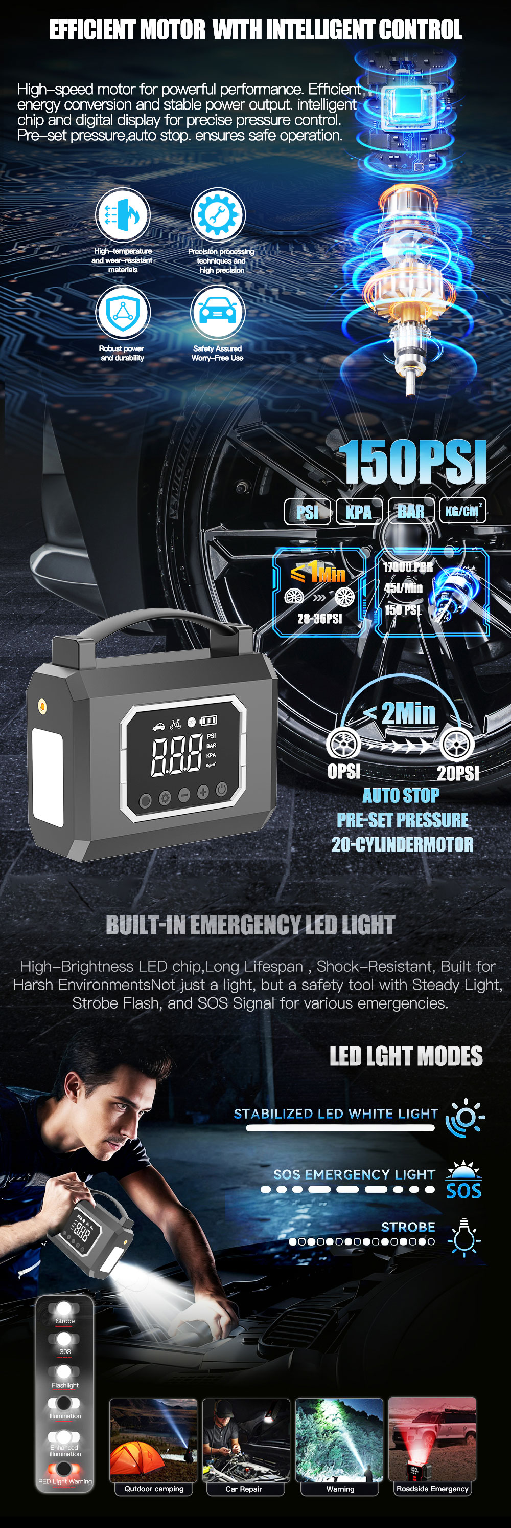 Portable Tool Energy Polymer 8000mah Low State Diesel Car Power Bank Car Jump Starter