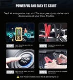 Jump Starter & Tire Inflator 150PSI Air Compressor 12V Jump Box with Auto Shut-Off