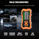 Jump Starter & Tire Inflator 150PSI Air Compressor 12V Jump Box with Auto Shut-Off