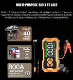 Jump Starter & Tire Inflator 150PSI Air Compressor 12V Jump Box with Auto Shut-Off