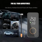 Portable Smart Tire Inflator Air Compressor 150 PSI & 6000mAh ABS Power Bank Cordless Car Tire Inflator with Digital Display