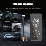 Portable Smart Tire Inflator Air Compressor 150 PSI & 6000mAh ABS Power Bank Cordless Car Tire Inflator with Digital Display