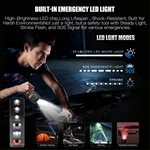 Portable Smart Tire Inflator Air Compressor 150 PSI & 6000mAh ABS Power Bank Cordless Car Tire Inflator with Digital Display
