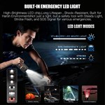 Portable Smart Tire Inflator Air Compressor 150 PSI & 6000mAh ABS Power Bank Cordless Car Tire Inflator with Digital Display