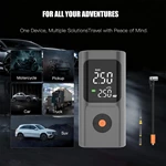 Multifunction Smart Cordless Air Pump with Power Bank LED Light for Car Bike Ball Sports Equipment Compact 150PSI Tire Inflator