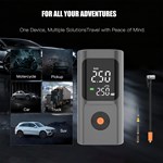 Multifunction Smart Cordless Air Pump with Power Bank LED Light for Car Bike Ball Sports Equipment Compact 150PSI Tire Inflator