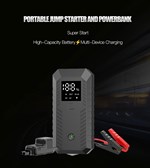 Portable Car Battery Jump Starter Auto Battery Booster Safe Lithium SOS Light Portable Power Bank