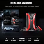 1200A Smart Jump Starter 12V Portable Car/Motorcycle Battery Booster Display USB-C Power Jumper Cables Lithium Polymer Battery