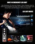 45W 1200A Peak Current Truck Jump Starter Air Compressor Battery Booster Power Bank Portable Motorcycle Truck Tire Inflator