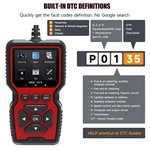 OBD2 Scanner Diagnostic Tool Erase Engine Light Code 30000+ DTC Data Stream I/M Readiness 1 Year Warranty
