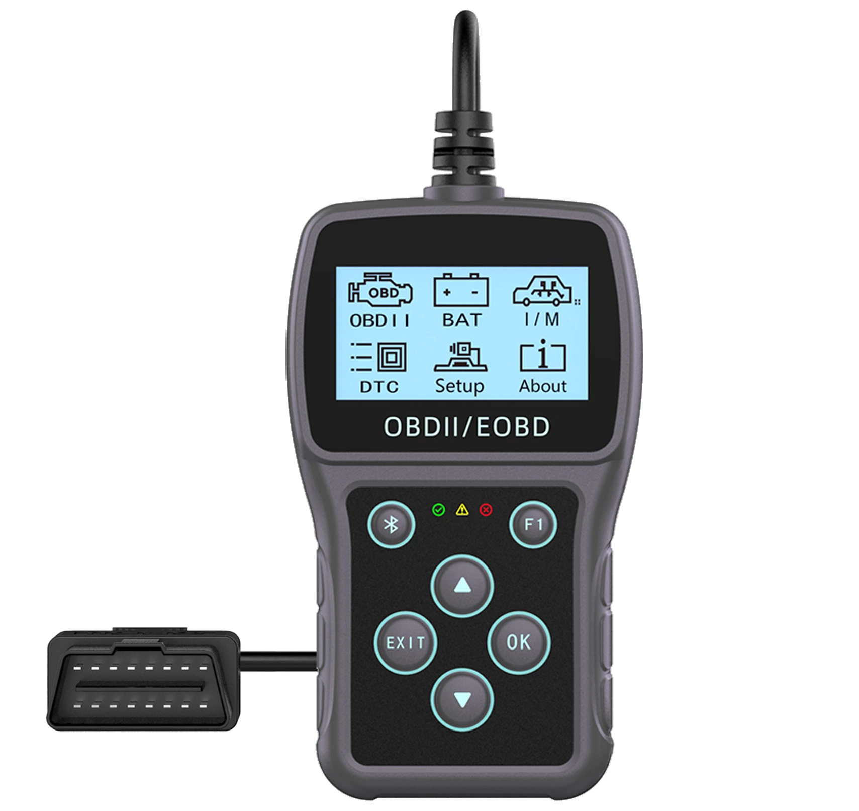 ACETOP OBD2 Diagnostic Tool Full System Scanner 12-24V Universal Cars Engine Diagnosis Battery Tester Code Reader LCD Display