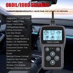 ACETOP OBD2 Diagnostic Tool Full System Scanner 12-24V Universal Cars Engine Diagnosis Battery Tester Code Reader LCD Display