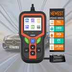 Professional OBD2 Scanner Diagnostic Tool-Check Engine Light Clear Codes Battery Test 1 Year 2.4" Color Display for All Cars