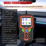 Professional OBD2 Scanner Diagnostic Tool-Check Engine Light Clear Codes Battery Test 1 Year 2.4" Color Display for All Cars