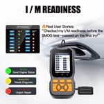OBD2 Scanner Diagnostic Tool Vehicle Check Engine Code Reader Battery Test I/M Readiness 1 Year Universal Automotive Diagnostic