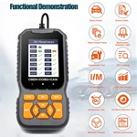 OBD2 Scanner Diagnostic Tool Vehicle Check Engine Code Reader Battery Test I/M Readiness 1 Year Universal Automotive Diagnostic