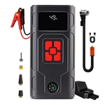 Jump Starter & Tire Inflator 150PSI 45W 8000mAh Lithium Polymer Air Compressor SOS Light Auto Shut-Off for Car Motorcycle Truck