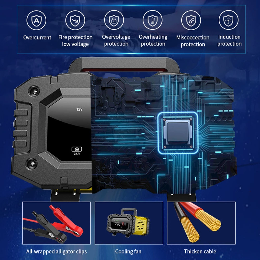 150W 12V 10A 24V 5A Car Battery Charger for Motorcycle and Truck Battery