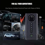 Jump Starter & Tire Inflator 150PSI Auto Shut-Off Air Compressor 12V Jump Box Lithium Battery Fast Charging for Car Motorcycle