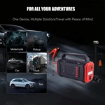 Jump Starter 1200A for Car Boat Lawnmower Portable 12V Car Battery Jump Starter with Jumper Cables Quick Charging USB Ports
