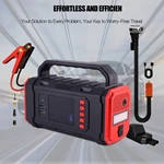 Jump Starter 1200A for Car Boat Lawnmower Portable 12V Car Battery Jump Starter with Jumper Cables Quick Charging USB Ports