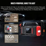 Jump Starter 1200A for Car Boat Lawnmower Portable 12V Car Battery Jump Starter with Jumper Cables Quick Charging USB Ports