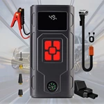 Jump Starter & Tire Inflator 150PSI 45W 8000mAh Lithium Polymer Air Compressor SOS Light Auto Shut-Off for Car Motorcycle Truck