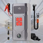800A-2000A Lithium Polymer Jump Starter 150PSI Air Compressor 12V Motorcycle/Car Battery Booster 12000mAh Portable Tire Inflator