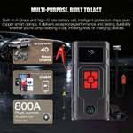Jump Starter & Tire Inflator 150PSI 45W 8000mAh Lithium Polymer Air Compressor SOS Light Auto Shut-Off for Car Motorcycle Truck