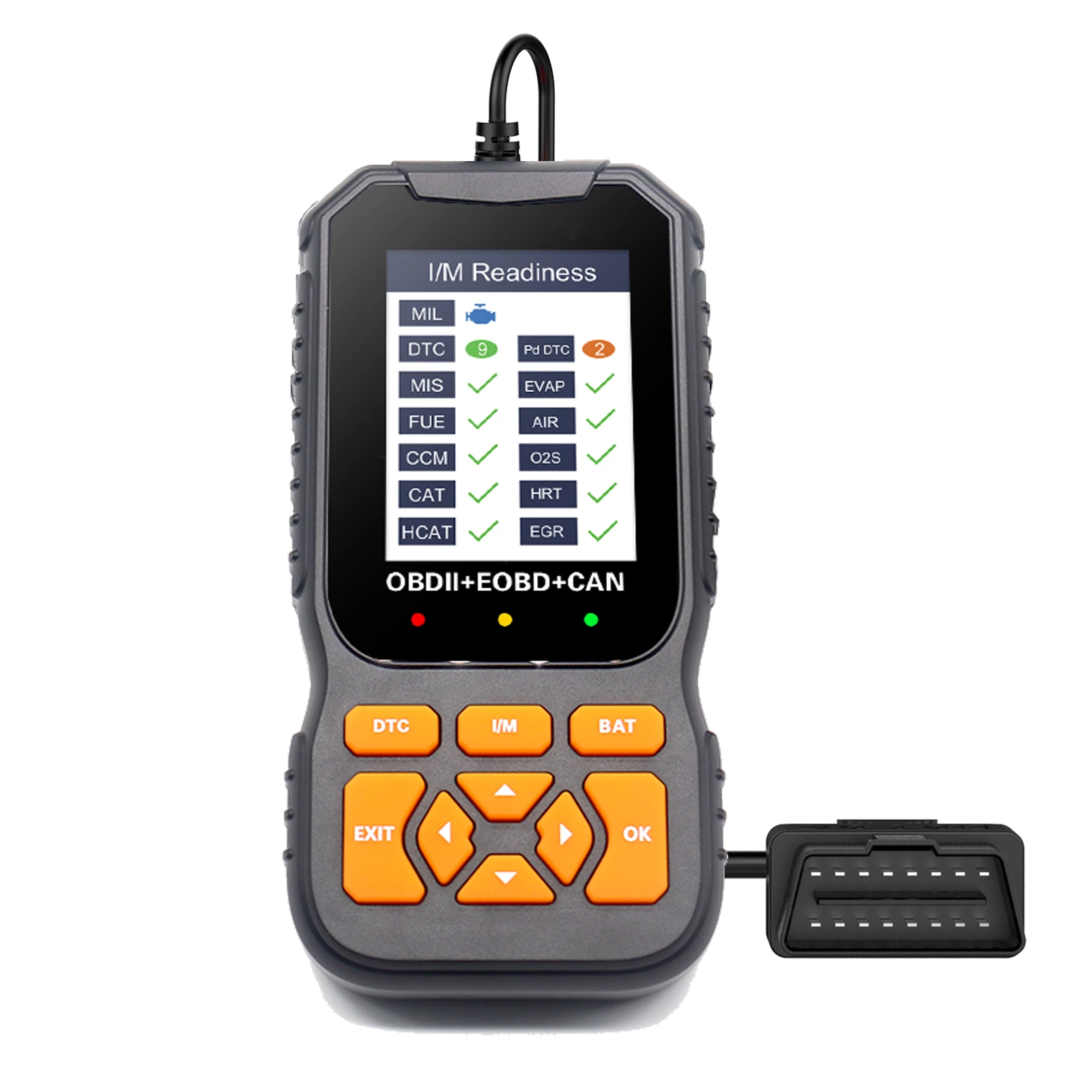 OBD2 Scanner Diagnostic Tool Vehicle Check Engine Code Reader Battery Test I/M Readiness 1 Year Universal Automotive Diagnostic