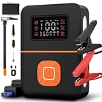Vehicle Jump Starter Tire Inflator Smart Air Pump Power Bank 1200A Peak Current